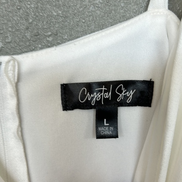 NWT White Summer Dress Size Large - Picture 7 of 10